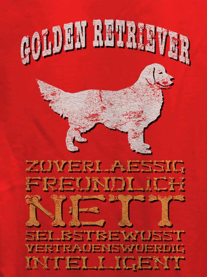 hund-golden-retriever-damen-t-shirt rot 4