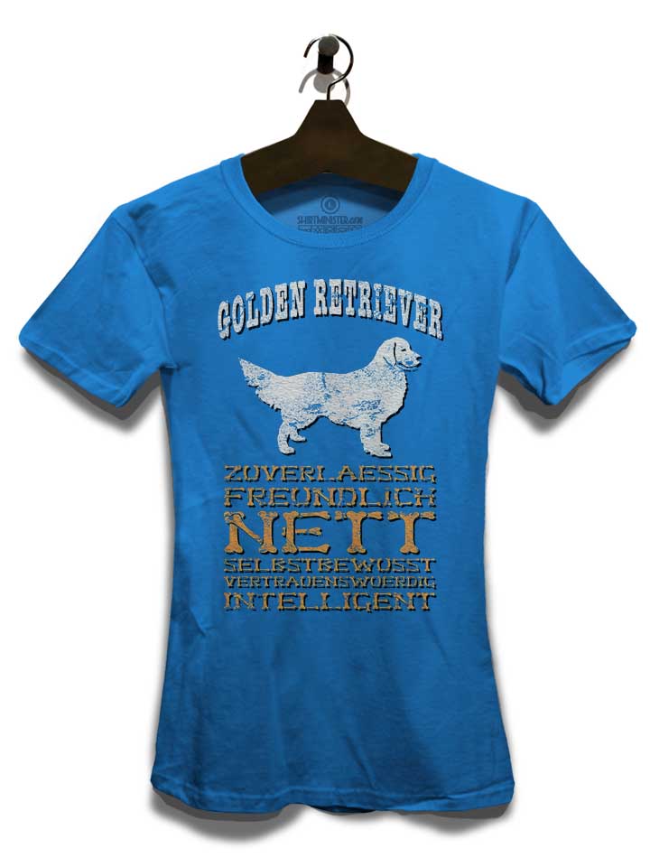 hund-golden-retriever-damen-t-shirt royal 3