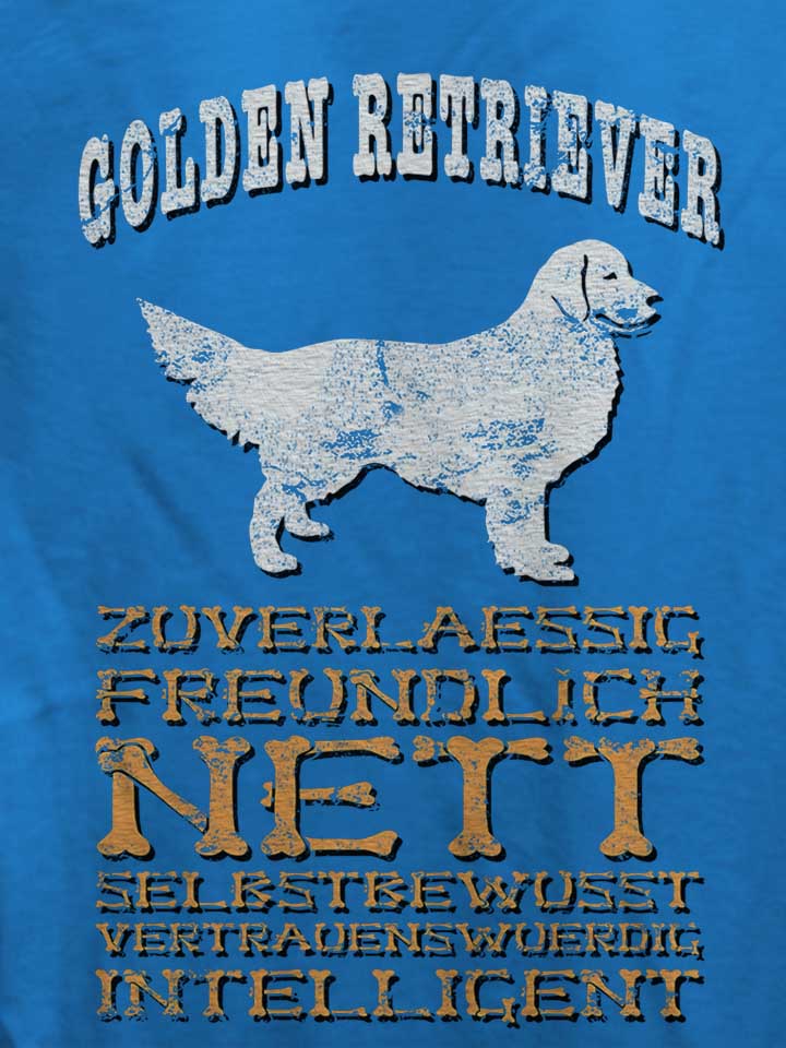 hund-golden-retriever-damen-t-shirt royal 4