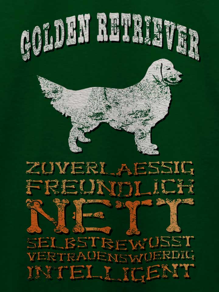 hund-golden-retriever-t-shirt dunkelgruen 4