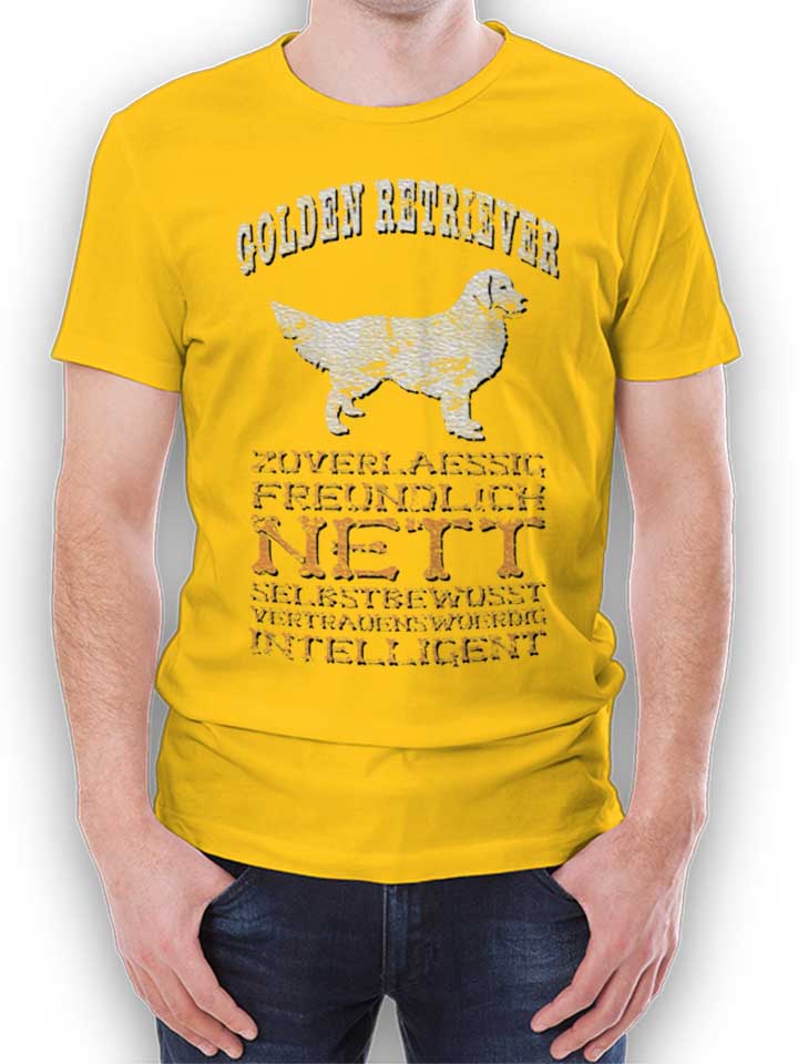hund-golden-retriever-t-shirt gelb 1
