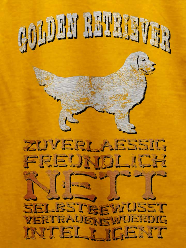 hund-golden-retriever-t-shirt gelb 4