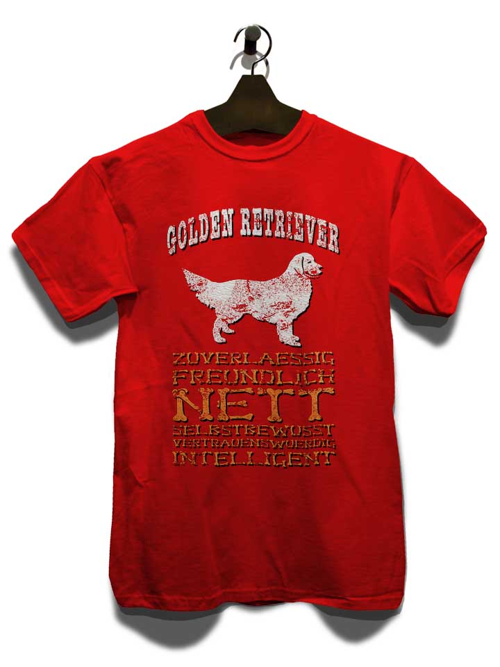 hund-golden-retriever-t-shirt rot 3
