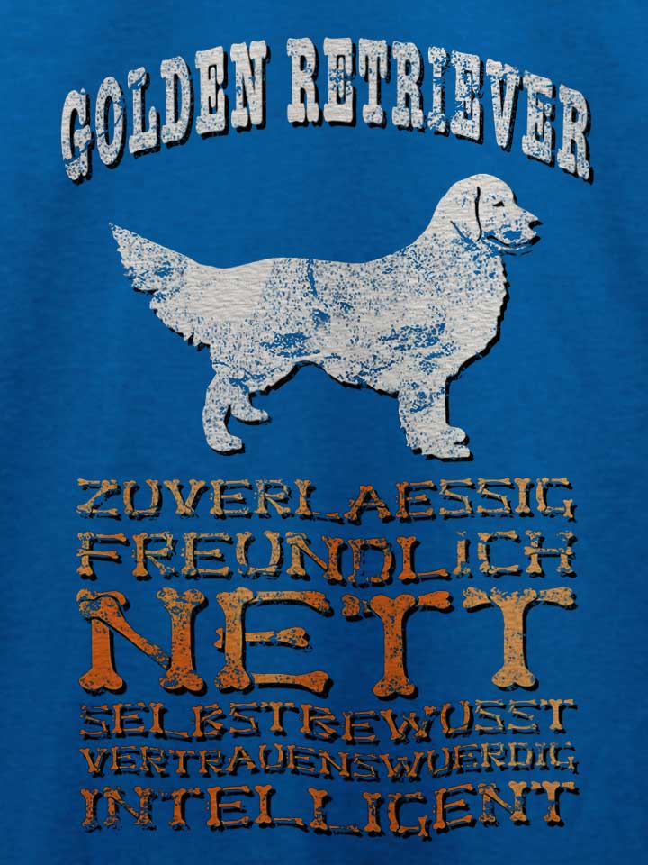 hund-golden-retriever-t-shirt royal 4