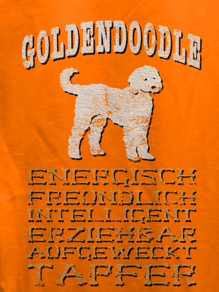 hund-goldendoodle-damen-t-shirt orange 4