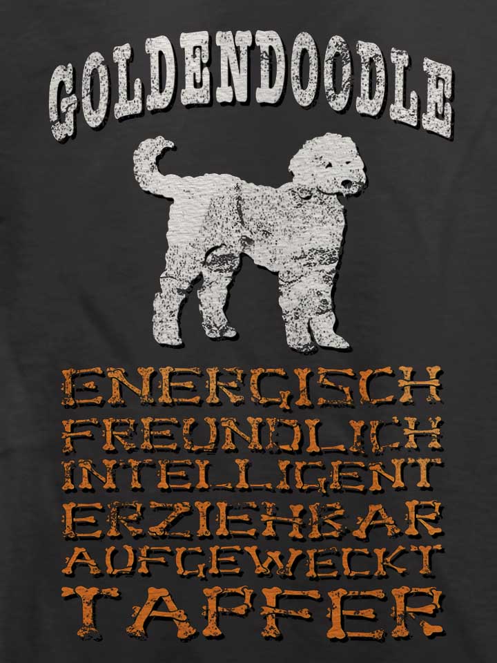 hund-goldendoodle-t-shirt dunkelgrau 4