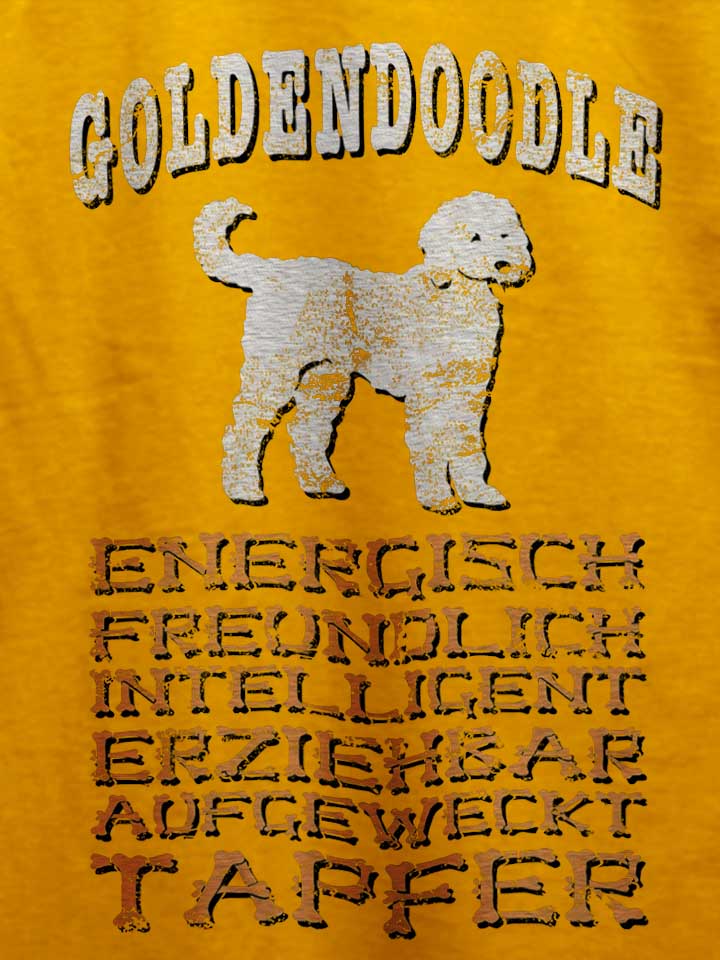 hund-goldendoodle-t-shirt gelb 4