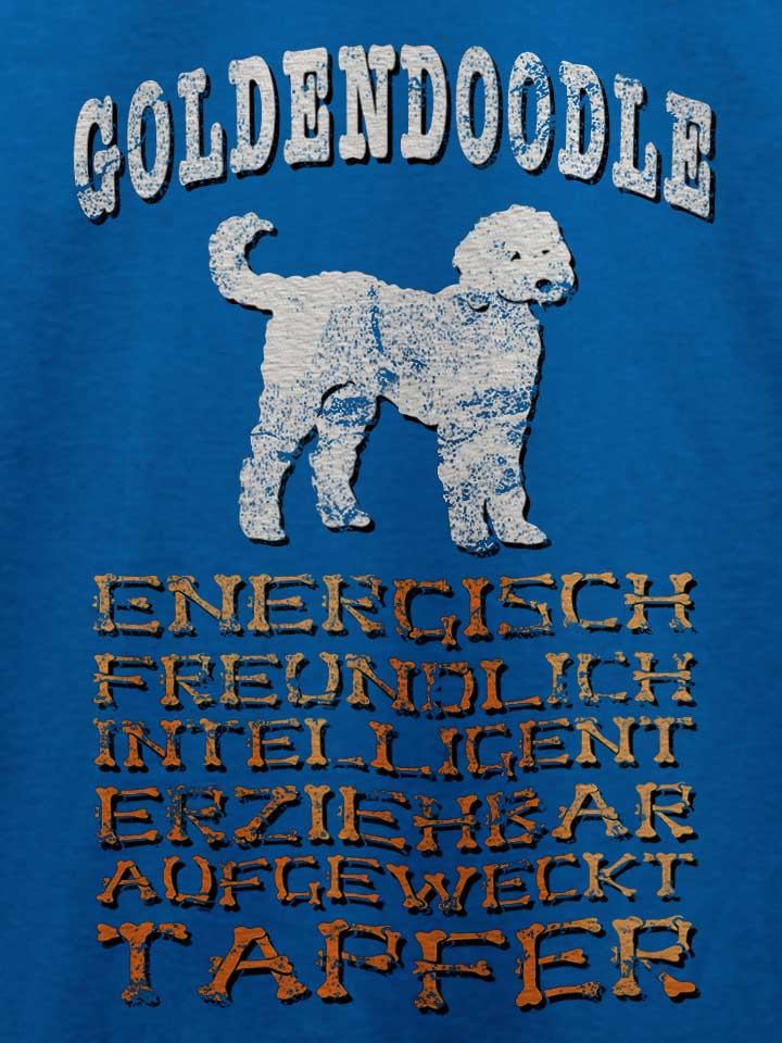 hund-goldendoodle-t-shirt royal 4
