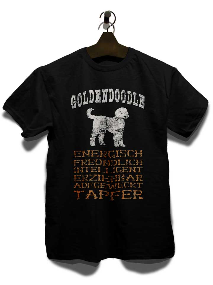 hund-goldendoodle-t-shirt schwarz 3