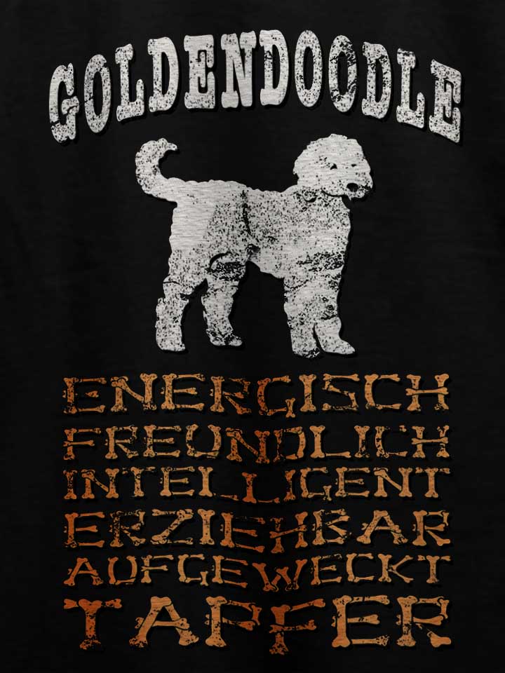 hund-goldendoodle-t-shirt schwarz 4