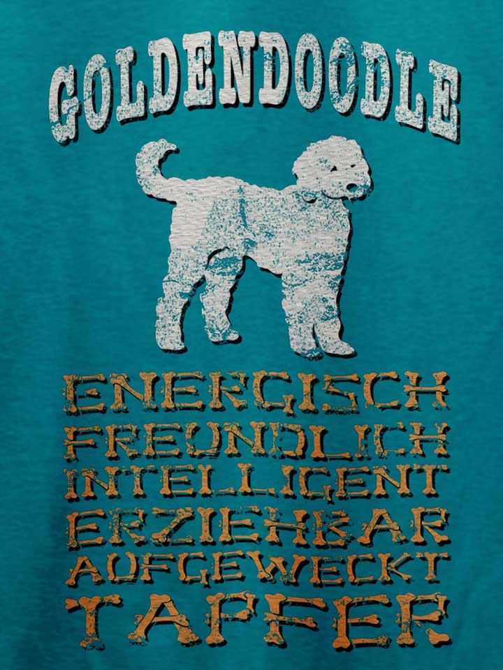 hund-goldendoodle-t-shirt tuerkis 4