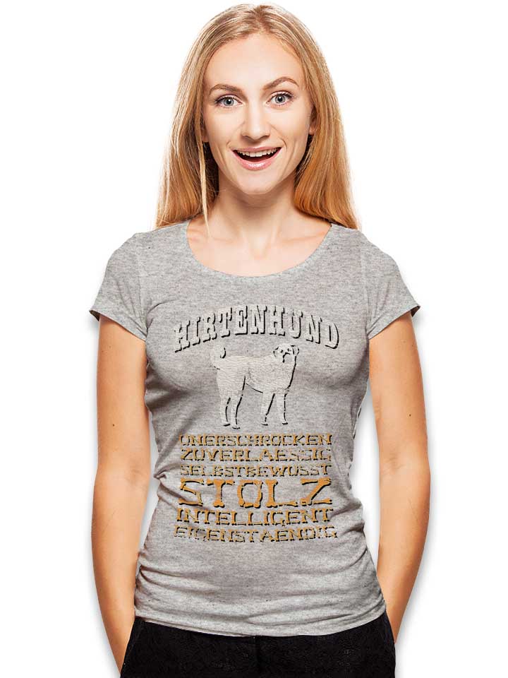 hund-hirtenhund-damen-t-shirt grau-meliert 2