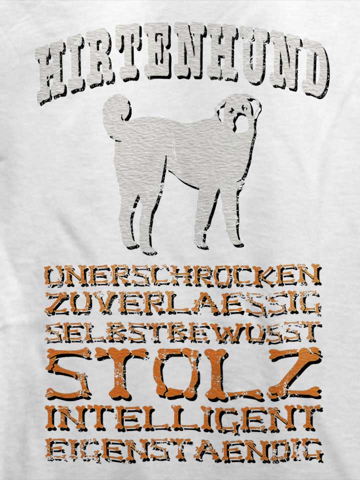 hund-hirtenhund-t-shirt weiss 4