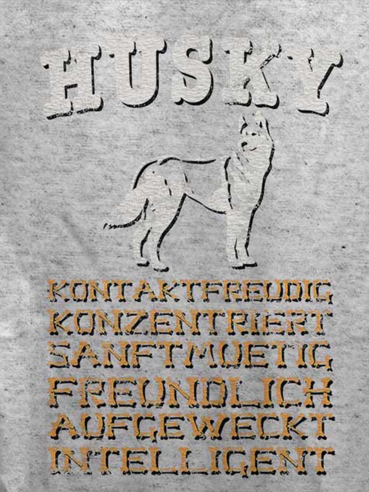 hund-husky-damen-t-shirt grau-meliert 4