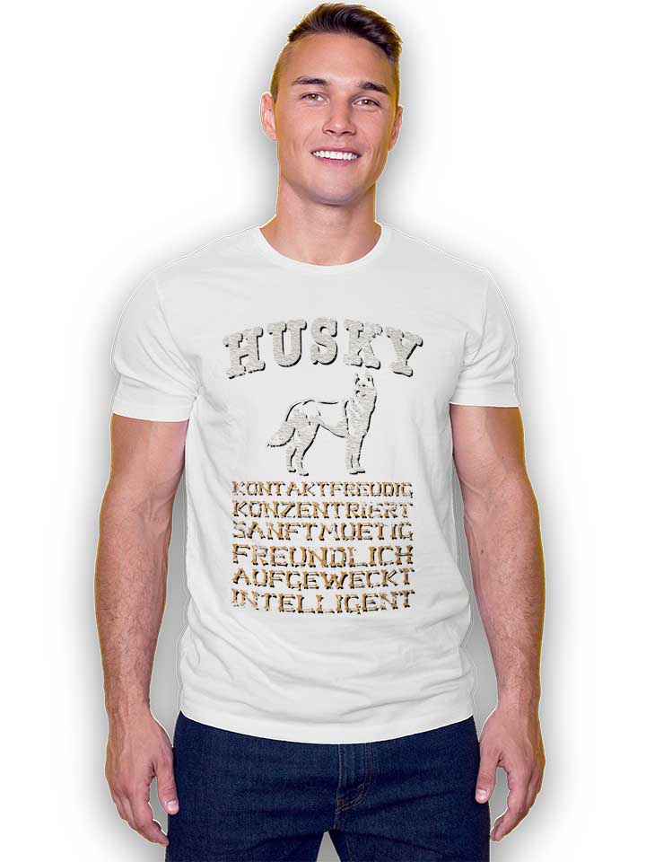 hund-husky-t-shirt weiss 2