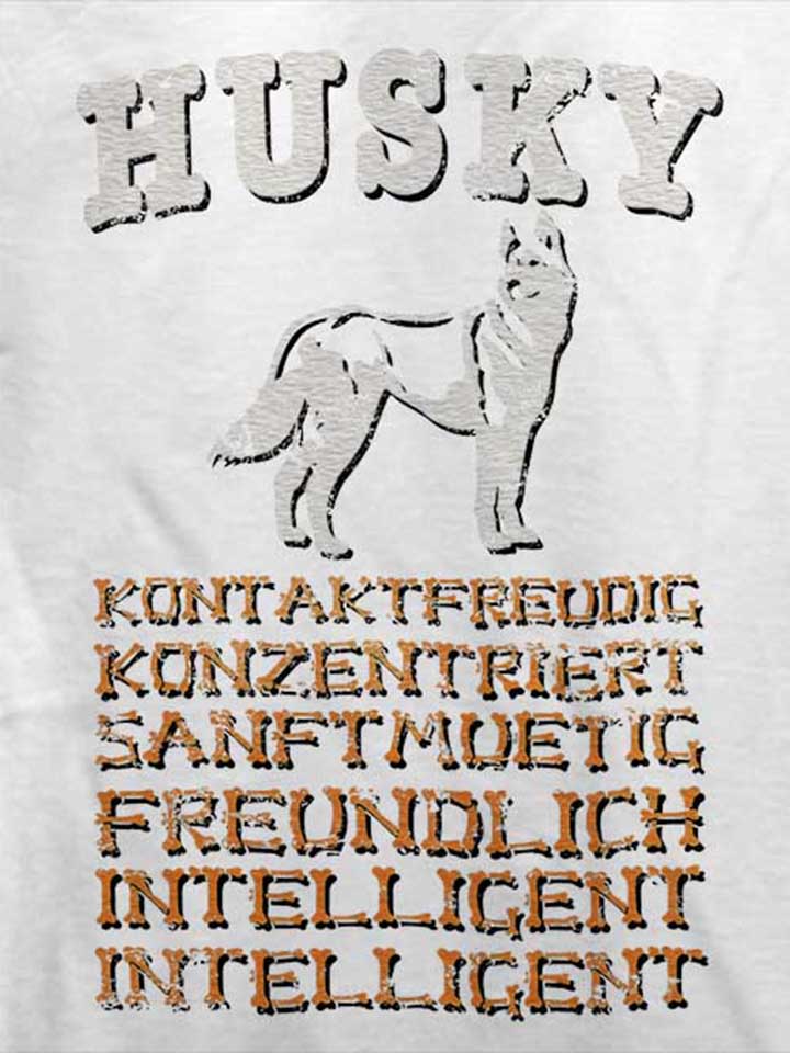 hund-husky-t-shirt weiss 4
