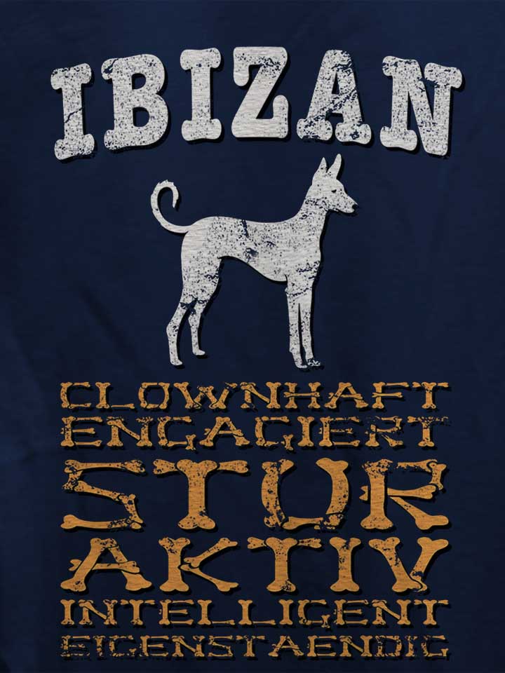 hund-ibizan-damen-t-shirt dunkelblau 4