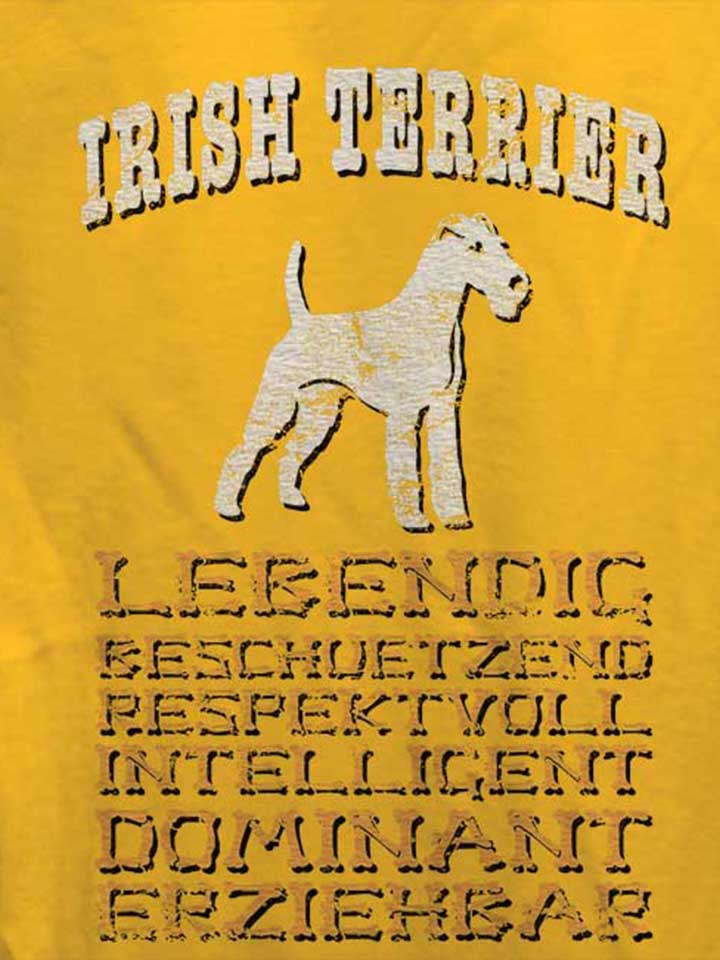 hund-irish-terrier-damen-t-shirt gelb 4