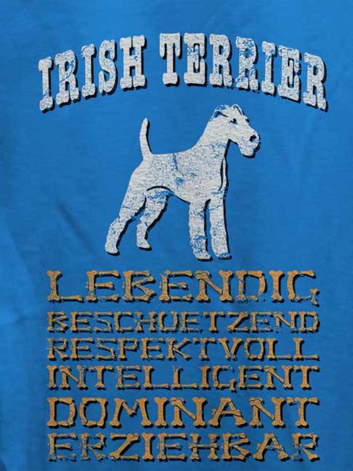 hund-irish-terrier-damen-t-shirt royal 4
