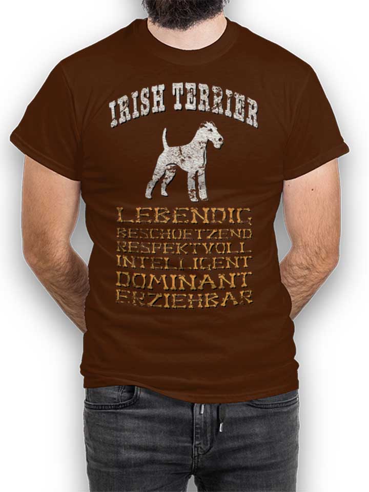 hund-irish-terrier-t-shirt braun 1