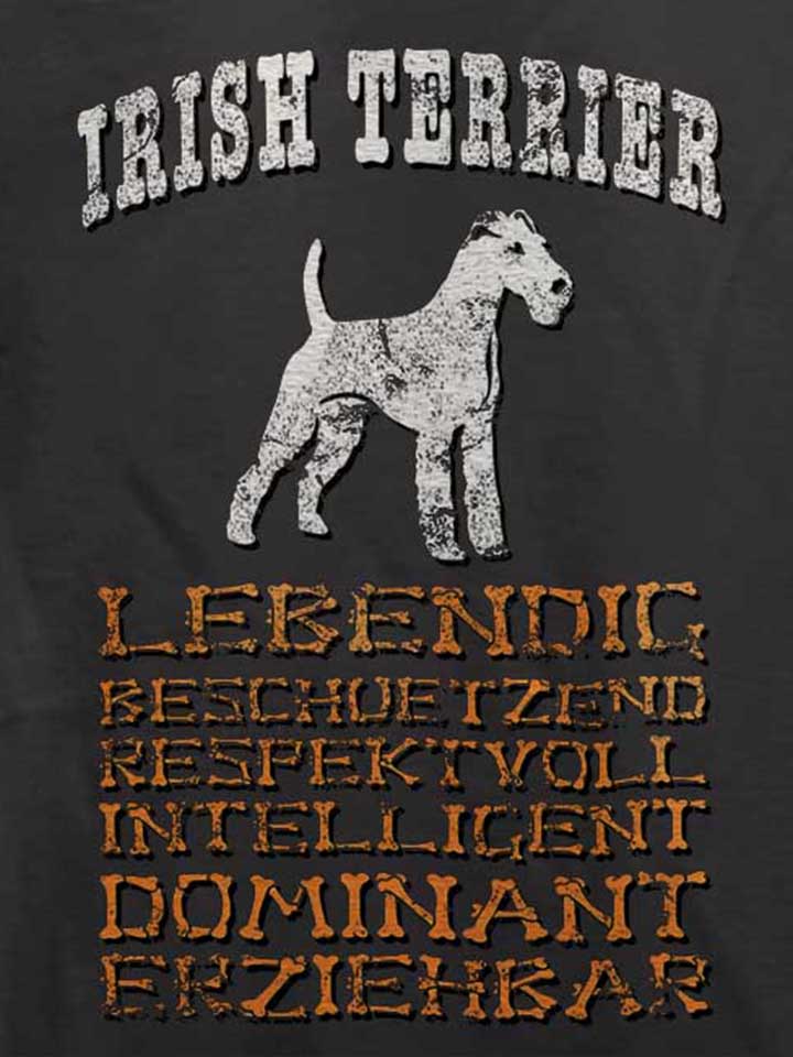 hund-irish-terrier-t-shirt dunkelgrau 4