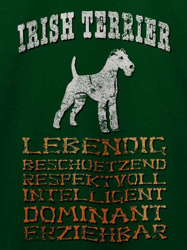 hund-irish-terrier-t-shirt dunkelgruen 4