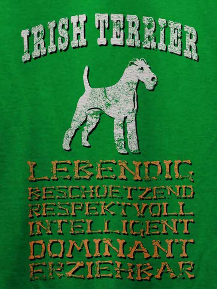 hund-irish-terrier-t-shirt gruen 4