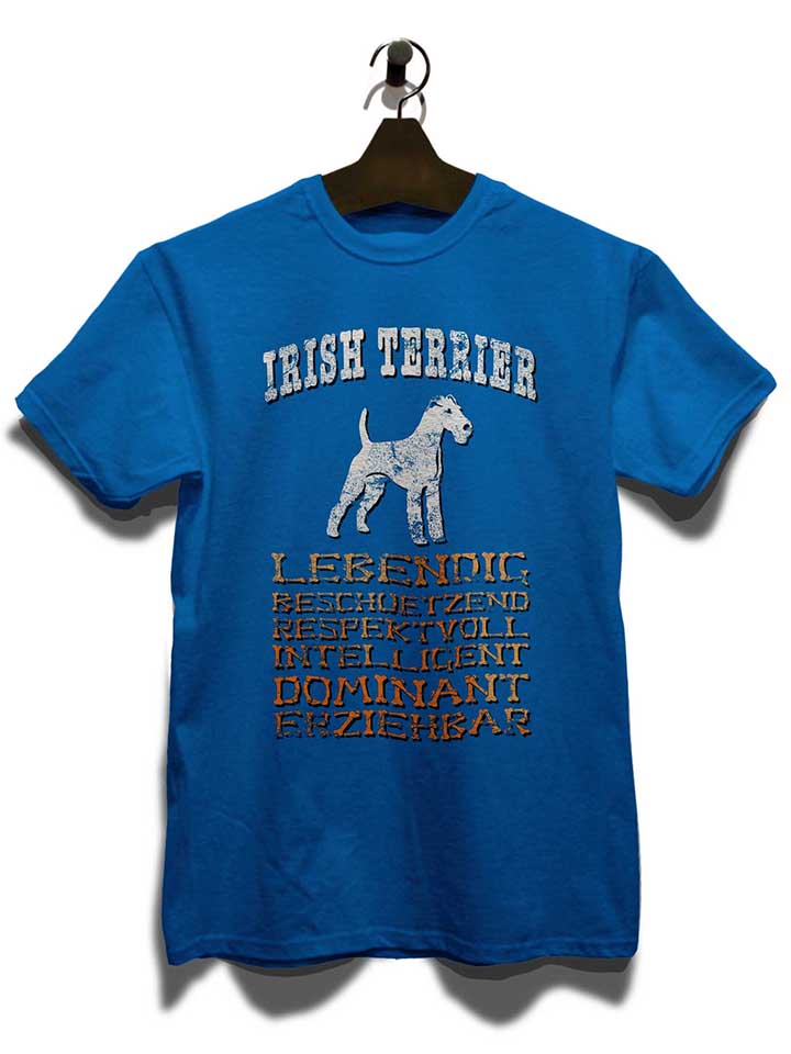 hund-irish-terrier-t-shirt royal 3