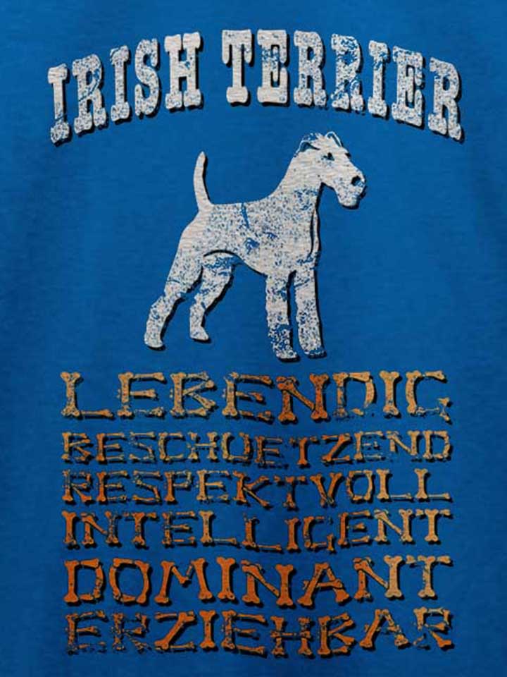 hund-irish-terrier-t-shirt royal 4