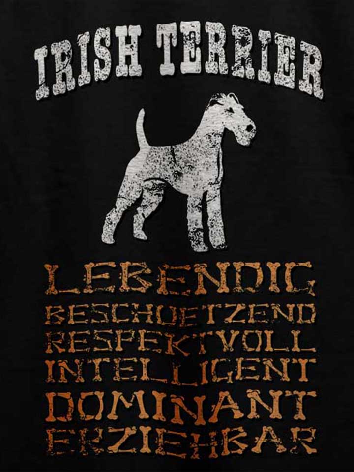 hund-irish-terrier-t-shirt schwarz 4