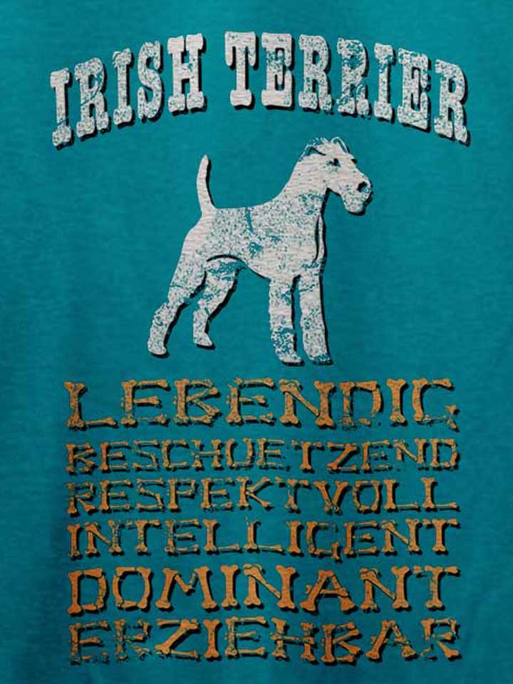 hund-irish-terrier-t-shirt tuerkis 4