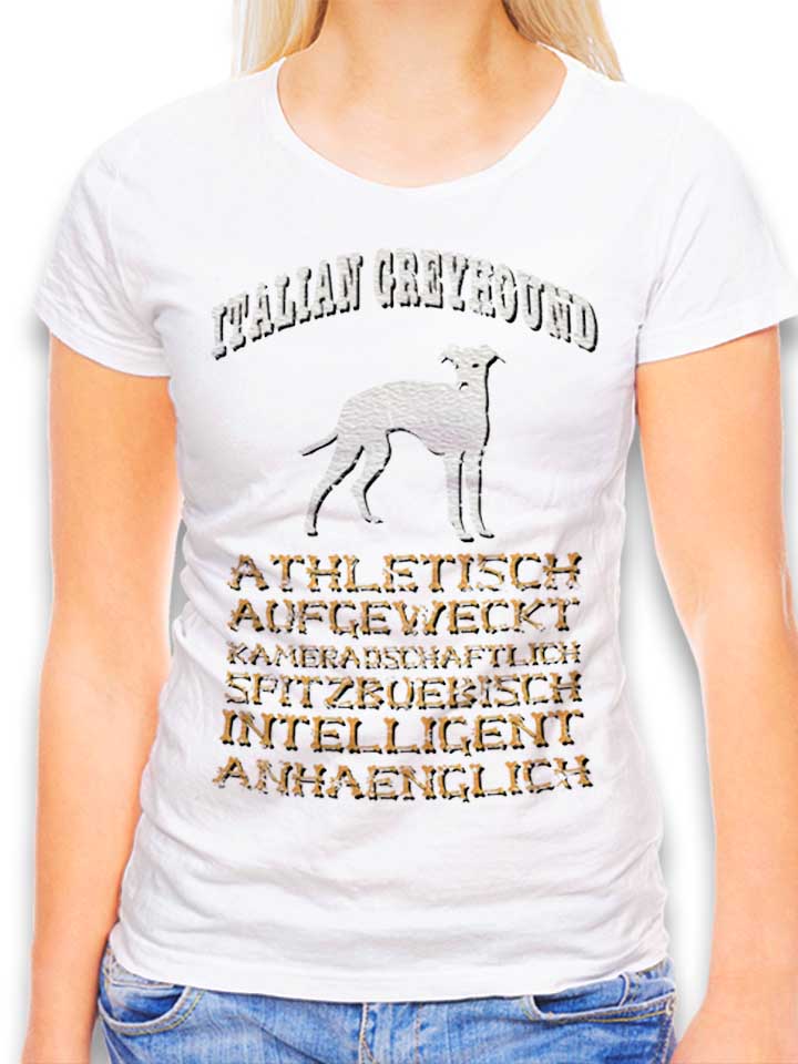 hund-italian-greyhound-damen-t-shirt weiss 1