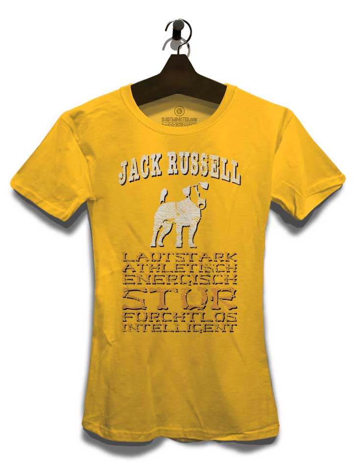 hund-jack-russell-damen-t-shirt gelb 3