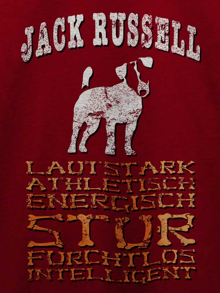 hund-jack-russell-t-shirt bordeaux 4