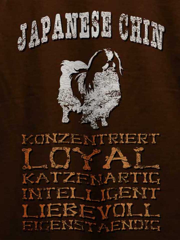 hund-japanese-chin-t-shirt braun 4