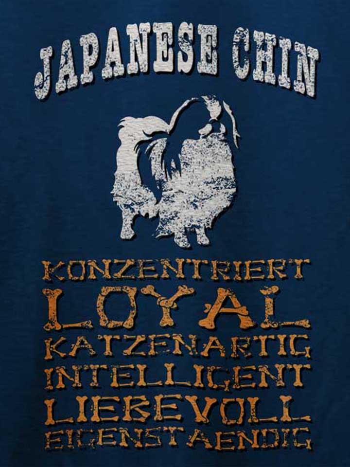 hund-japanese-chin-t-shirt dunkelblau 4
