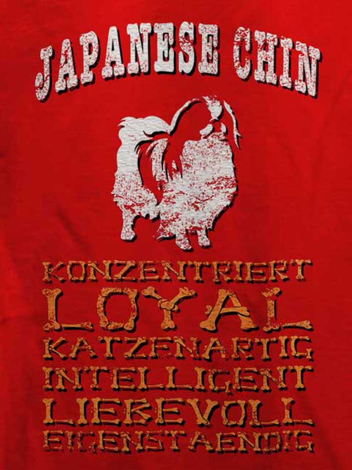 hund-japanese-chin-t-shirt rot 4