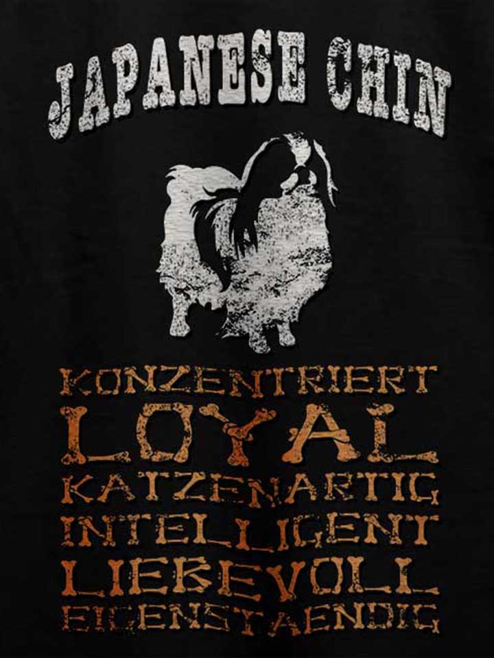 hund-japanese-chin-t-shirt schwarz 4