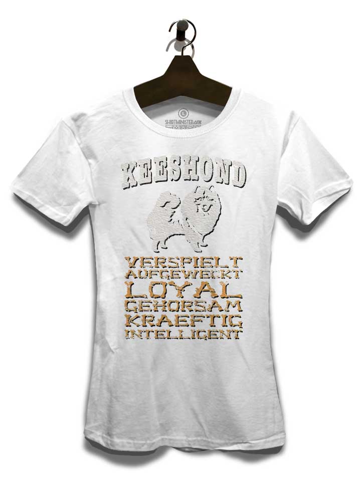 hund-keeshond-damen-t-shirt weiss 3
