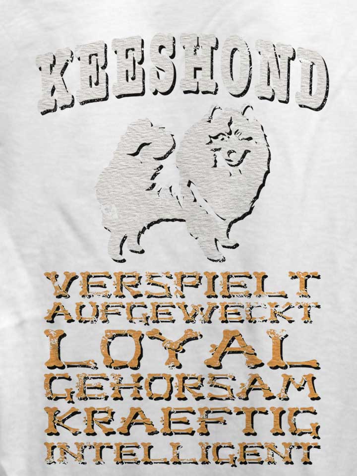 hund-keeshond-damen-t-shirt weiss 4