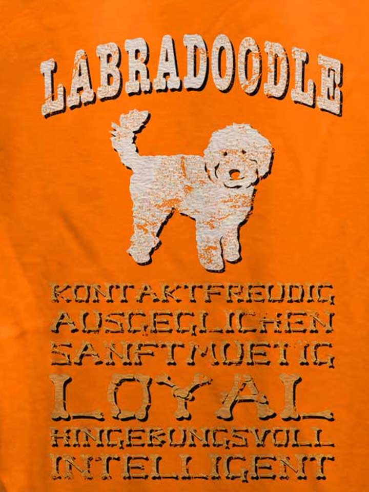 hund-labradoodle-damen-t-shirt orange 4