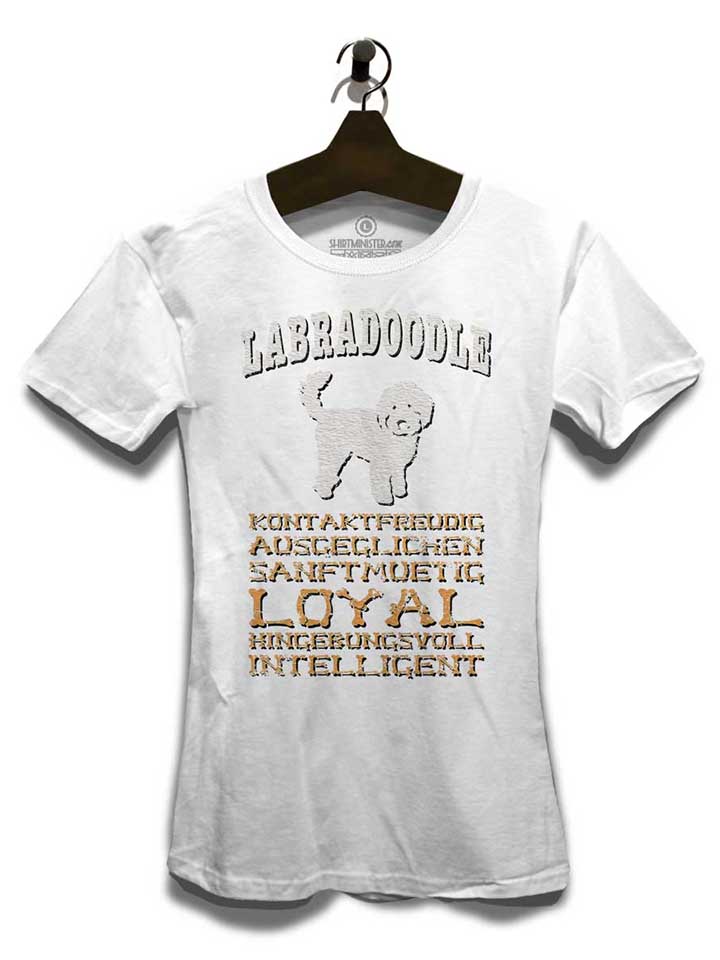 hund-labradoodle-damen-t-shirt weiss 3