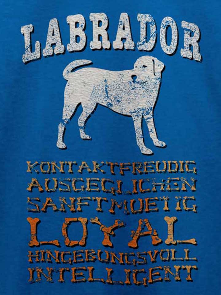 hund-labrador-t-shirt royal 4