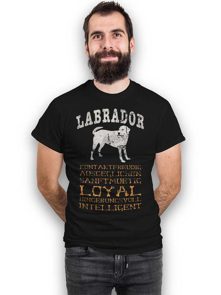 hund-labrador-t-shirt schwarz 2