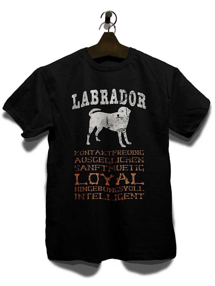 hund-labrador-t-shirt schwarz 3