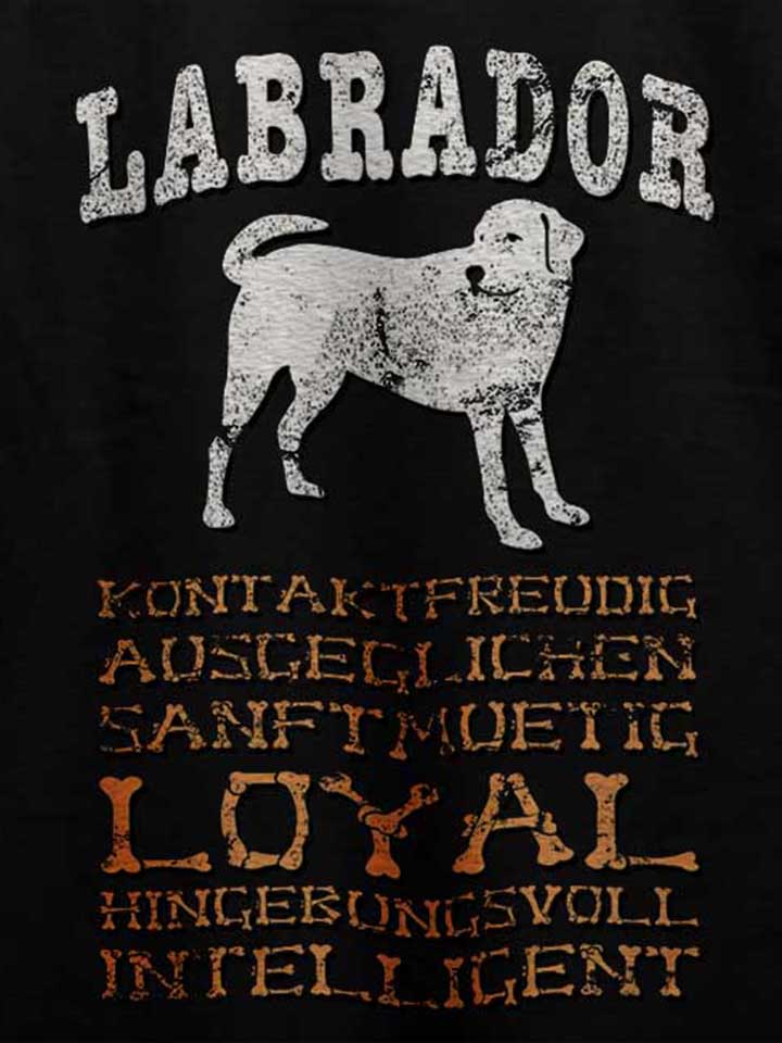 hund-labrador-t-shirt schwarz 4