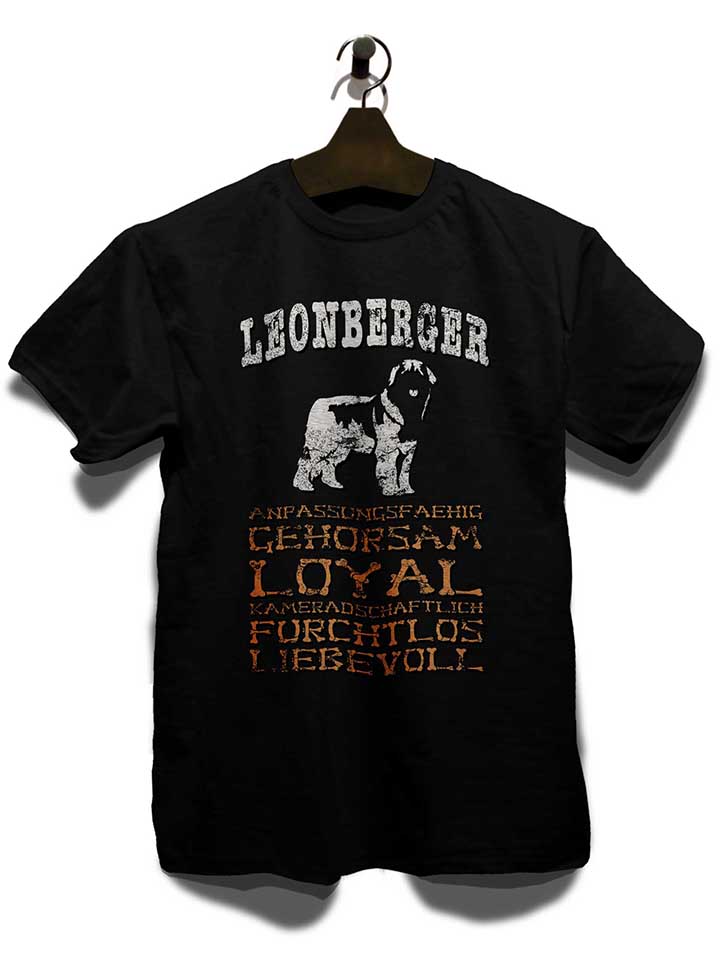 hund-leonberger-t-shirt schwarz 3