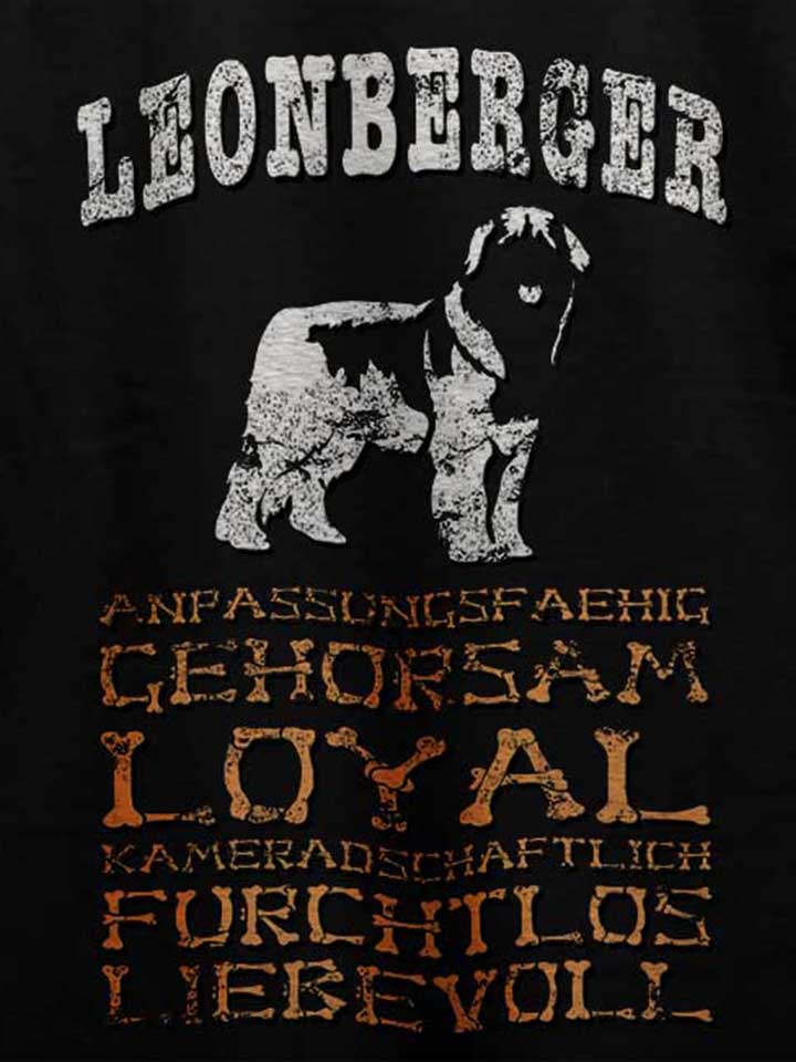 hund-leonberger-t-shirt schwarz 4