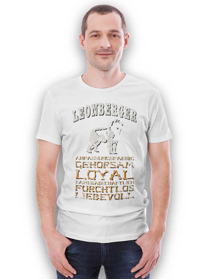 hund-leonberger-t-shirt weiss 2