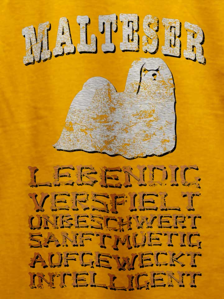 hund-malteser-t-shirt gelb 4